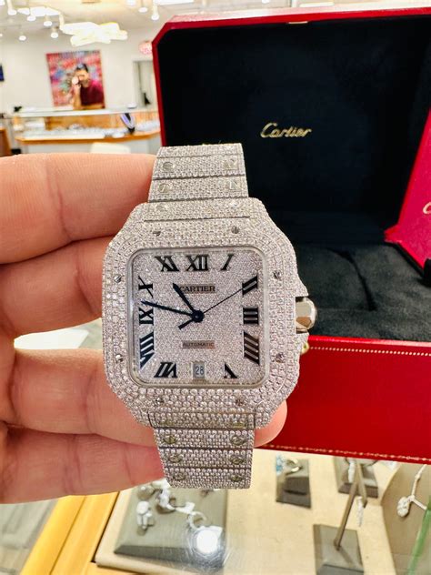 cartier santos bust down